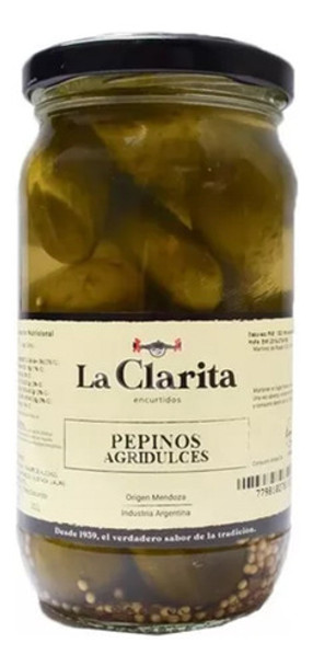 Pepinos Agridulces-la Clarita-x200g-kosher-sin Tacc 0 Pepinos Agridulces-la Clarita-x200g-kosher-sin Tacc 0