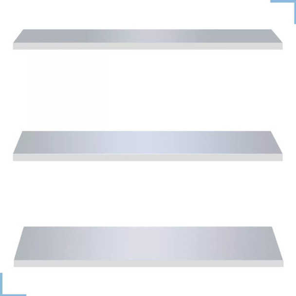 Kit 3 Prateleiras Madeira Mdf C/ Suporte Invisível Branca 0