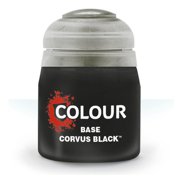 Pintura Citadel Para Miniaturas - Color Base Corvus Black 0