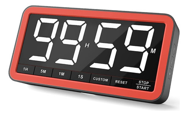 Temporizador De Cocina Digital Vocoo Con Pantalla Extra Gran 0
