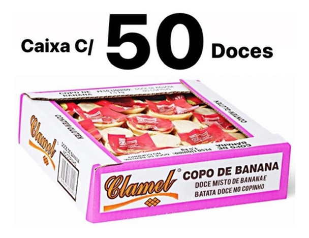 Doce De Banana No Copo Clamel - Cx C/50 Doces 0 Doce De Banana No Copo Clamel - Cx C/50 Doces 0
