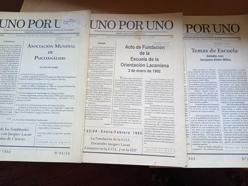Publicación Escuela De La Orientación Lacaniana. Uno Por Uno 0