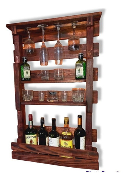 Bar Botellero En Madera 0