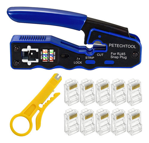 Rj45 Kit De Herramientas De Crimpado Todo En Uno, Herramient 0