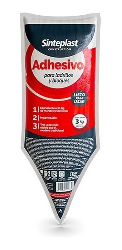 Adhesivo Listo P/ Bloques Y Ladrillos Sinteplast 3k Proxecto 0