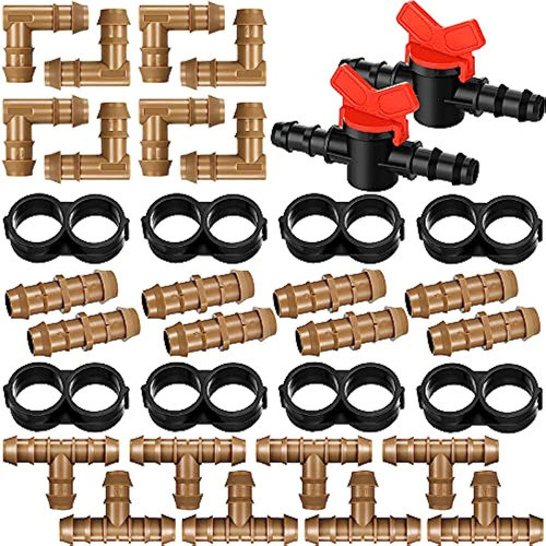Juego De Accesorios De Riego Por Goteo De 34 Piezas Juego De 0