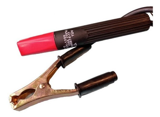 Juego Cable Pinza Porta Electrodo Y Masa 0