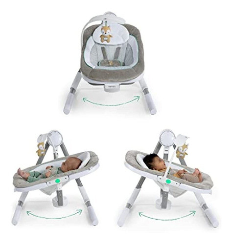 Ingenuity Anyway Sway Columpio Portátil De Cuna De Bebé De D 0