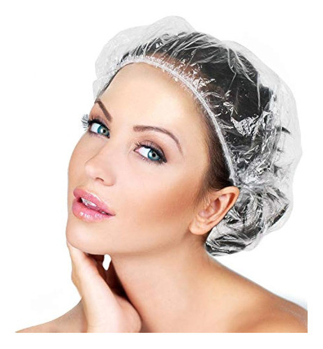 Gorro De Baño Grueso De Plástico Transparente Y Gorros De Ba 0