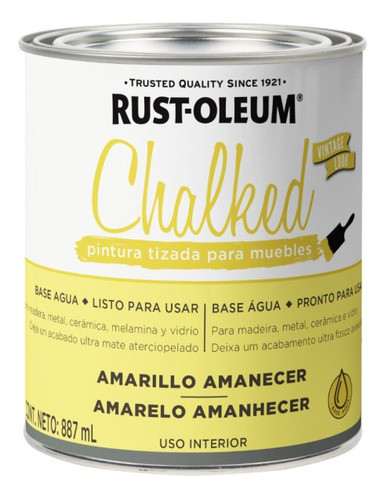 Brochable Amarillo Amanecer 0.887lt Rust Oleum 0