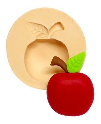 Molde De Silicone Frutas Maça 0