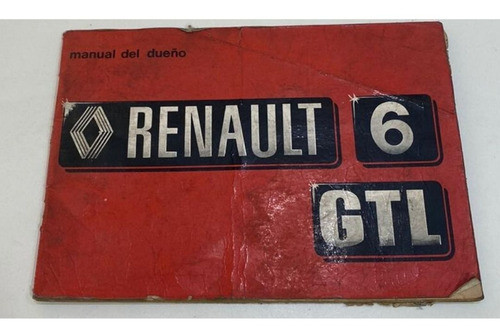 Manual Del Usuario Guantera Renault 6 Gtl 0