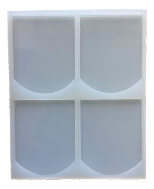 Molde Silicona Escudo 6x7,5cm Llaveros Arte Resina 0