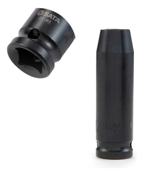 Soquete De Impacto Sextavado Longo 1/2 13 Mm Sata St34406sc 0
