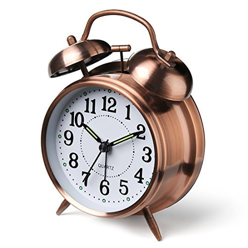 Peakeep Alarma De Alarma Gemela De 4  (bronce) 0