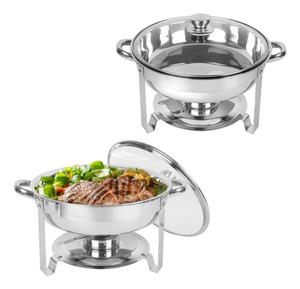 ~? Imacone Juego De 2 Buffet De Platos De Rozaduras, Chafer 0 ~? Imacone Juego De 2 Buffet De Platos De Rozaduras, Chafer 0