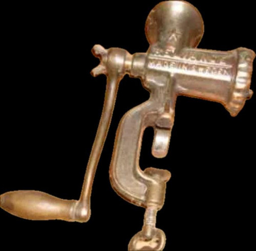 Antigua Maquina De Picar Carne Empavonada 0