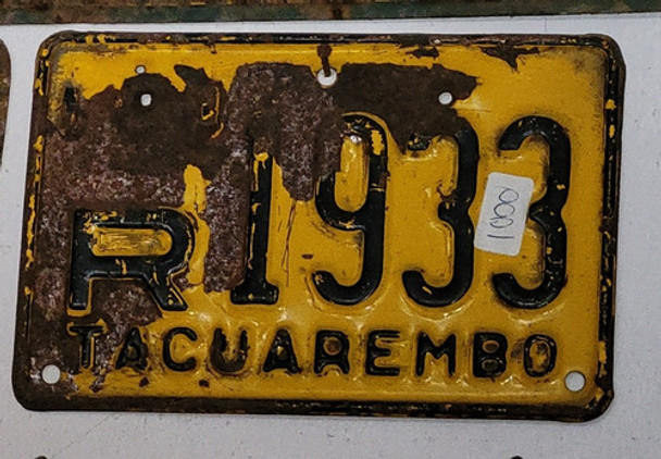 Matricula De Tacuarembo R 1933 Conf 0