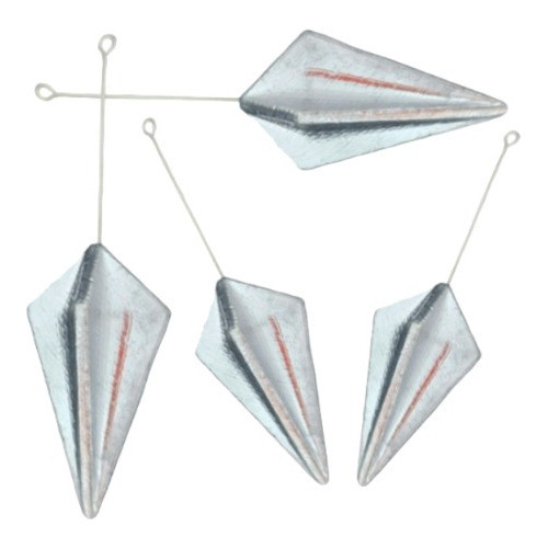 Chumbada Lança Côncava Com Haste 120gms  Kit Com 5 Unidades 0