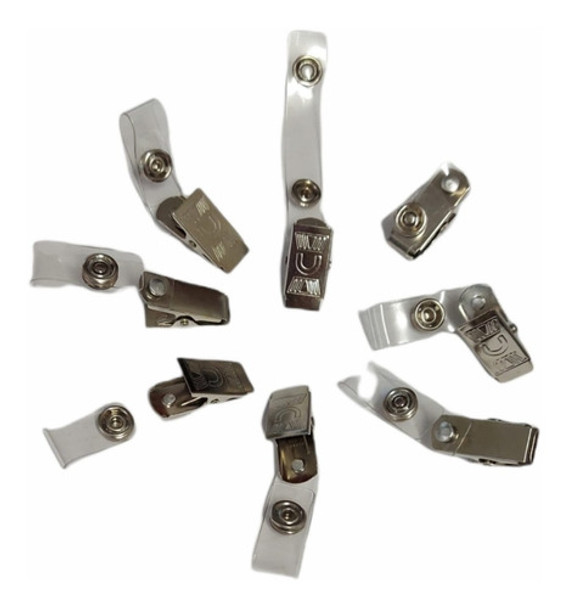 Broche Cocodrilo Sifap Metalico + Tira Transparente X 10 Un. 0