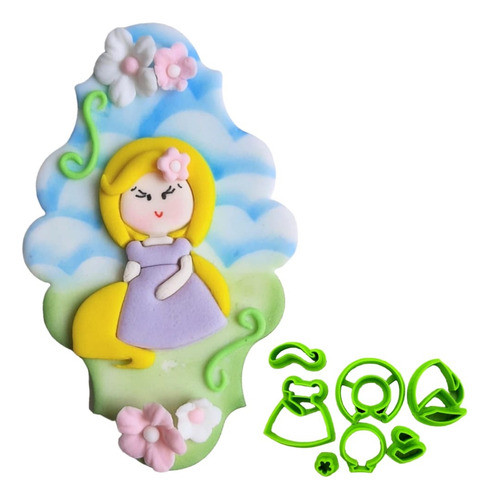 Cortador Princesa Rapunzel 0