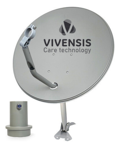 Antena Digital Parabólica Vivensis 60cm Ku + Lnbf Simples 0