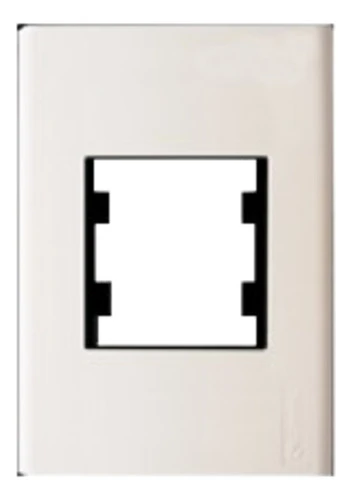 Plaqueta De Luz 1 Secc. Doble Duomo Blanco X 3 Uni 0
