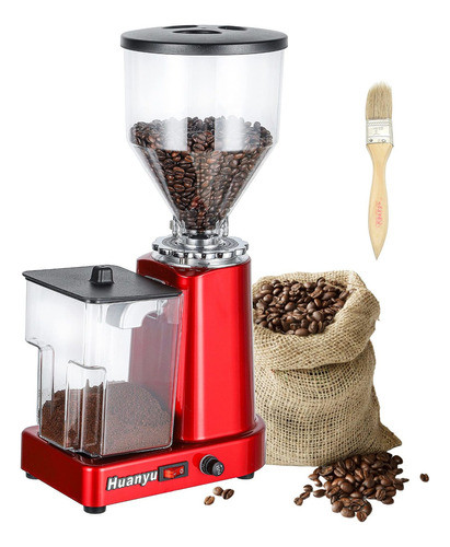 Huanyu Molinillo De Café, Máquina De Molienda Plana Eléc. 0