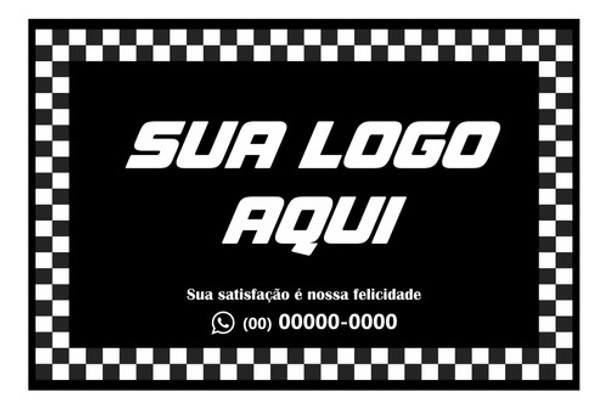 Tapetinho Personalizado Lava Rápido Em Papel Para Carros 0