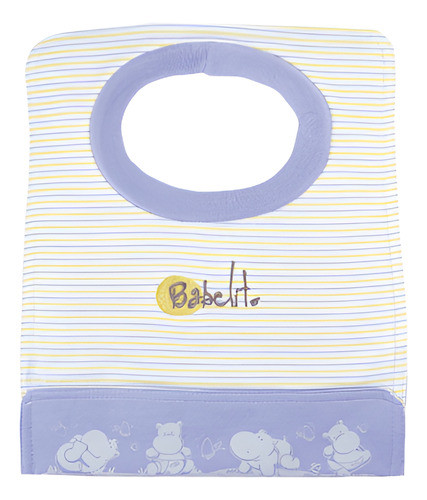 Babero Con Bolsillo Impermeable Tela Absorbente Babelito L 0