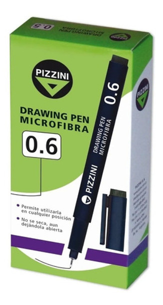 Estilografo Pizzini 0.6 Graduado Drawing Pen Microfibra 0 Estilografo Pizzini 0.6 Graduado Drawing Pen Microfibra 0