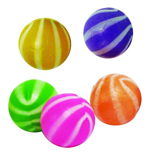 Mini Pelotitas Rayadas Multicolor X 12 0