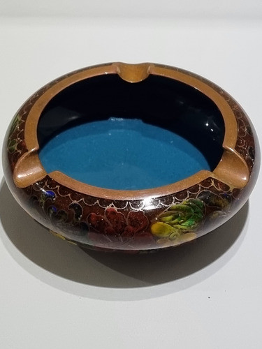 Cenicero En Cloissone Cloisonné Antiguo Impecable C93 0