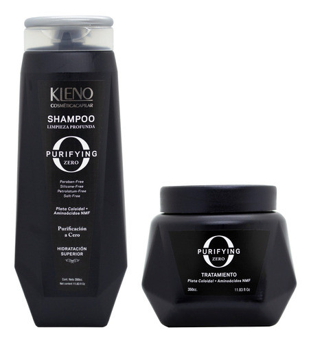 Kleno Purifying Zero Kit Shampoo + Tratamiento Mascara Pelo 0
