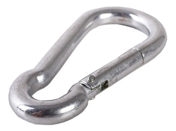 Mosqueton Zincado N° 8 Tipo Bombero Gancho Hasta 225 Kg 0