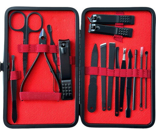 Set Manicura Alicate Pinza Tijera Corta Uñas +estuche 0