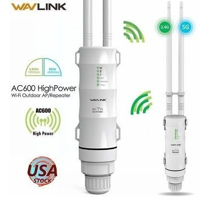 Wavlink 2,4 G 300mbps Repetidor Sin Hilos Al Aire Libre/rang 0
