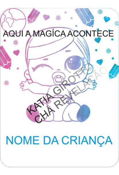 Chá Revelação - Quadrinho Magico 0