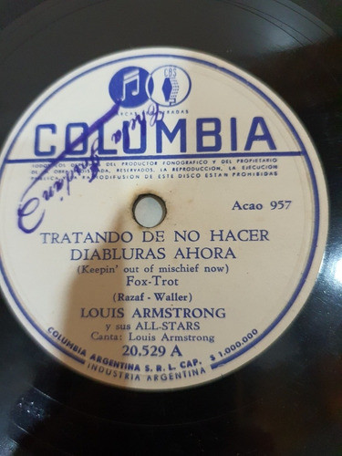Disco De Pasta-louis Armstrong-060 0
