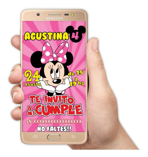 Invitaciones Digitales Personalizadas Minnie 0