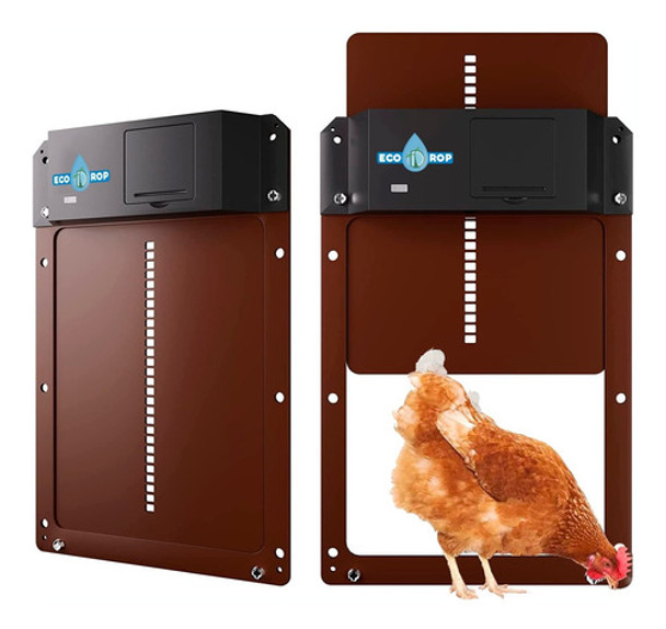 Puerta Automática A Pilas Para Gallinas, Aves. Anti Zorros 0