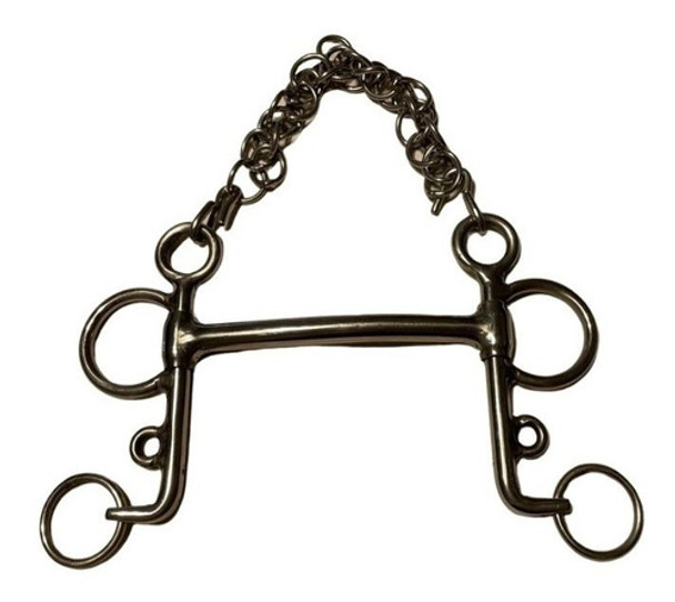 Pelham Puente Recto Acero Inoxidable Polo 0