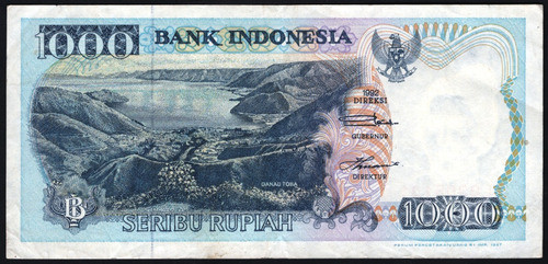 Indonesia Billete De 1000 Rupias Del Año 1992 0