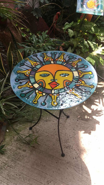 Mesas Juego De Jardín En Hierro Y Vidrio Diseño Paisajismo 0