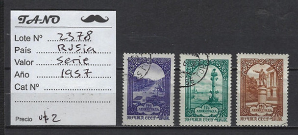 Lote2378 Rusia Serie Completa Año 1957 Usadas 0