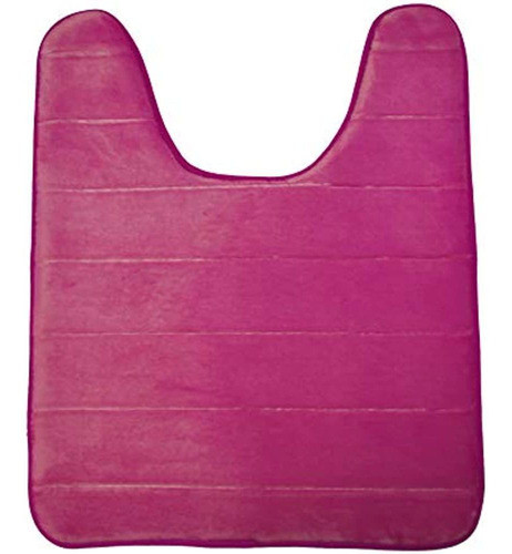 Alfombrilla De Baño De Espuma Viscoelástica Rosa, Suave Y Có 0
