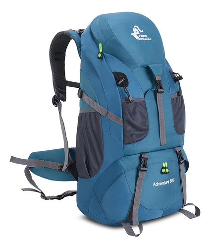 Mochila Para Senderismo De 50l Ergonomica Azul Bseash 0
