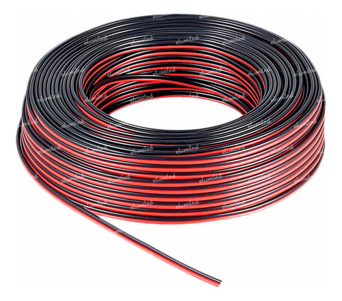 Cable Bipolar Parlante Bafle Rojo Negro 2x0.75mm2 0