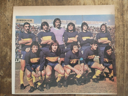 Recorte Boca Juniors Equipo Año 1977 Formación 0