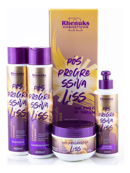 Kit Capilar Post Progresivo Liss, Alisado Organico 4 Pasos 0 Kit Capilar Post Progresivo Liss, Alisado Organico 4 Pasos 0